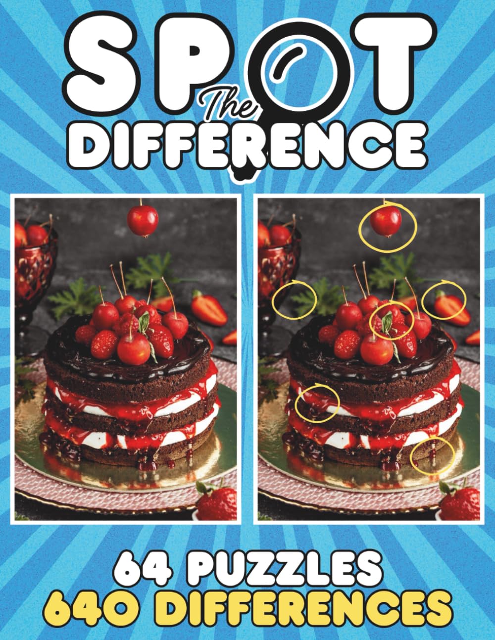 Spot The Difference Book For Adults