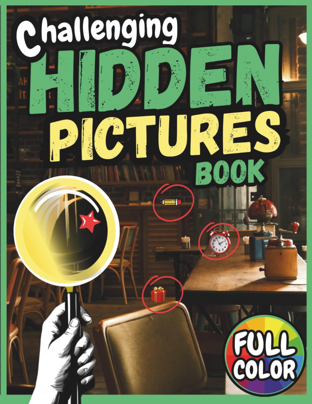 Challenging Hidden Pictures Book for Adults